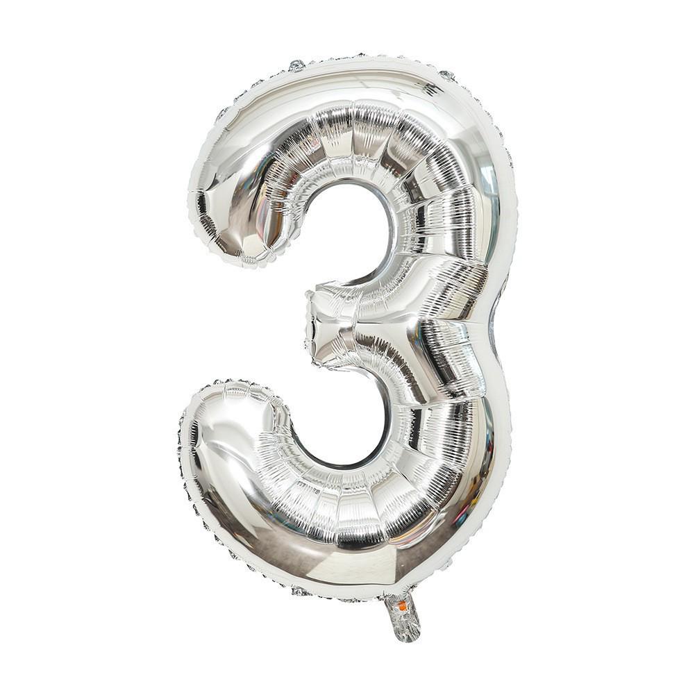 32-Inch Gradient Color Aluminum Foil Number Balloons - US Version