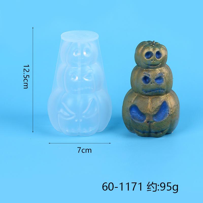 Halloween Pumpkin Silicone Candle Mold DIY Handmade Maple Leaf Plaster Resin Chocolate Baking Molds Home Festival Dec Craft Gift