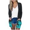 Long Sleeve Women Retro Printed Light And Thin Top Lightweight  Jacket Cardigan