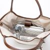 Canvas and Cowhide Trimmed Tote [Perche] 2-Way