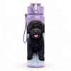 1PC Curly Black Poodle Puppy 750ml Color Plastic Water Bottle Leakproof Flip Straw Lid For Sports Office Home Use