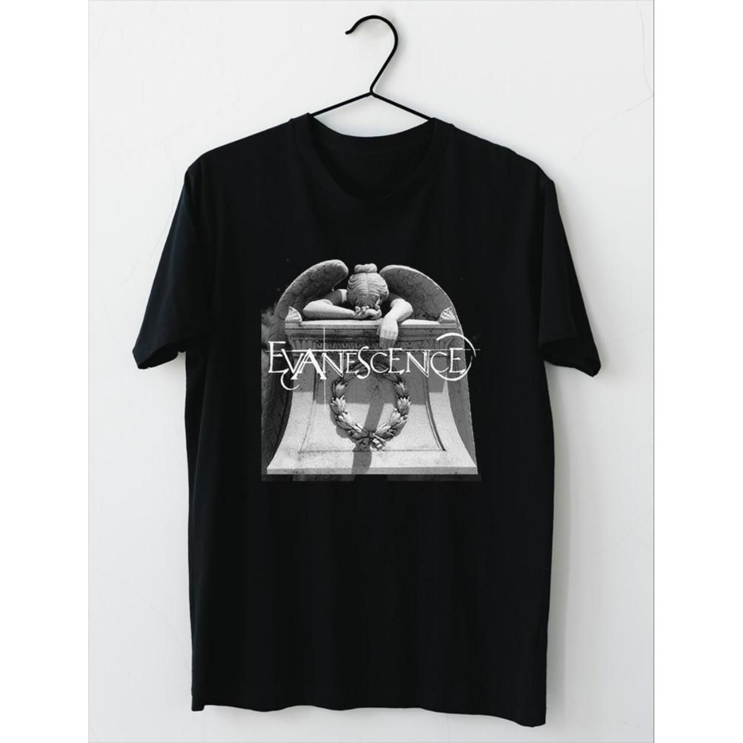 НОВИНКА Evanescence - Evanescence EP Черная футболка с коротким рукавом Все размеры Unisex Футболка ZZ04 S