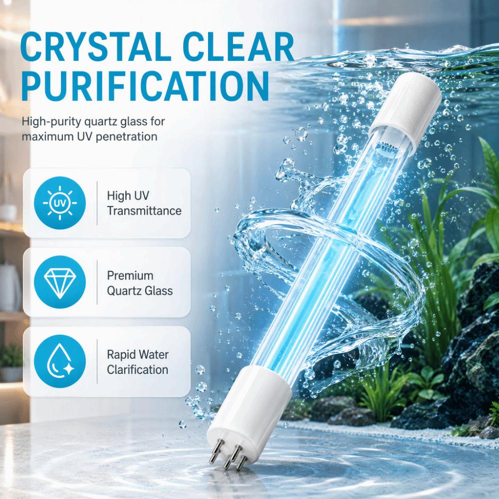 Single Ended UV Germicidal Lamp Anti-Algae Sterilizing Lamp Water Purification