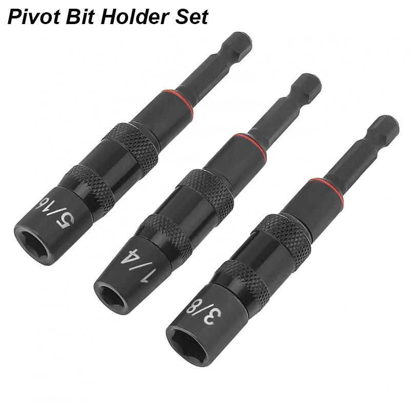 1/4 3/8 5/16 Universal Magnetic Sleeve Socket 1/4" Hex Screw Drill Tip Quick Change Holder Guide Drill Bit Screwdriver Pivot