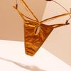 2025 New Sexy Silky Satin Cutout Thong for Women - Comfortable Invisible Design