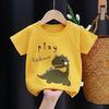 Summer Kids Cute Printing T Shirts Short Sleeve Tops Korean Style O-neck Loose T Shirts For Children Girls and Boys