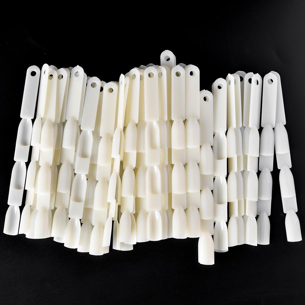 KADS 150 Tips Fan-shaped Color Chart Nail Art Display Black False Acrylic Fake Tips For Gel Polish