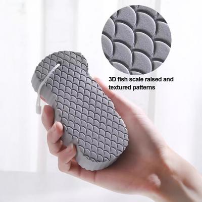 Reusable Bath Scrubber Gentle Skin Scrubber with Lanyard Efficient Exfoliation Dead Skin Remover Universal Skin Type Bath Accessory