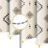 Schwarz Weiß Duschvorhang Southwest Boho Tribal Stoff Duschvorhänge Navajo Ethnisch Westlich Geometrisch Badezimmervorhang Badezimmer