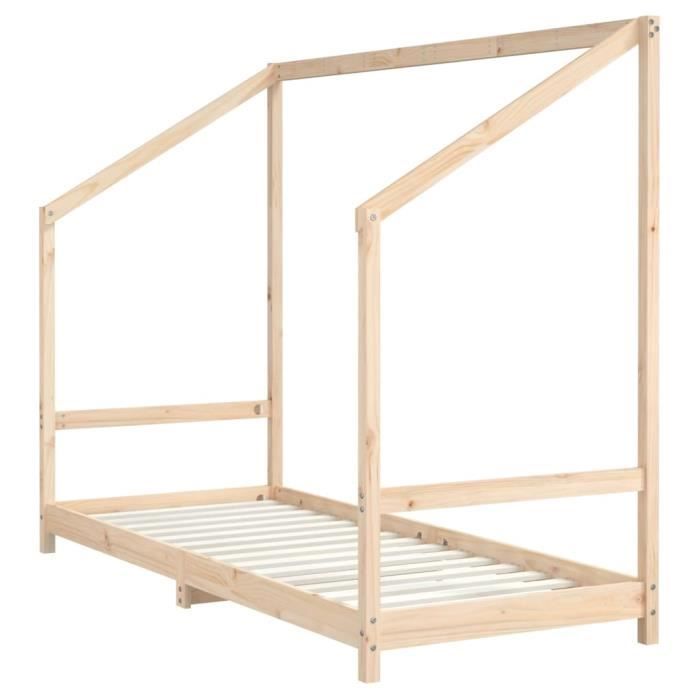 VidaXL Bed Frames for Children 2x(80x200) Cm Solid Pine Wood 3200586