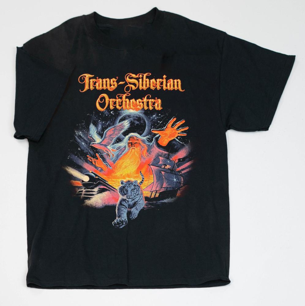 Rare Trans Siberian Orchestra Band Rock Music Black S to 5XL Shirt TU603 Unisex T-Shirt S