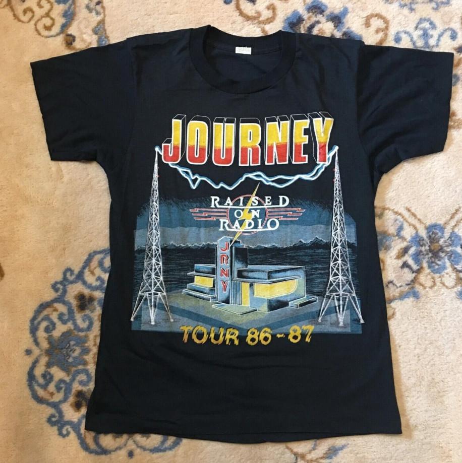 

VTG RARE JOURNEY 1986 Raised on Radio T-shirt, size S-4XL 2XL