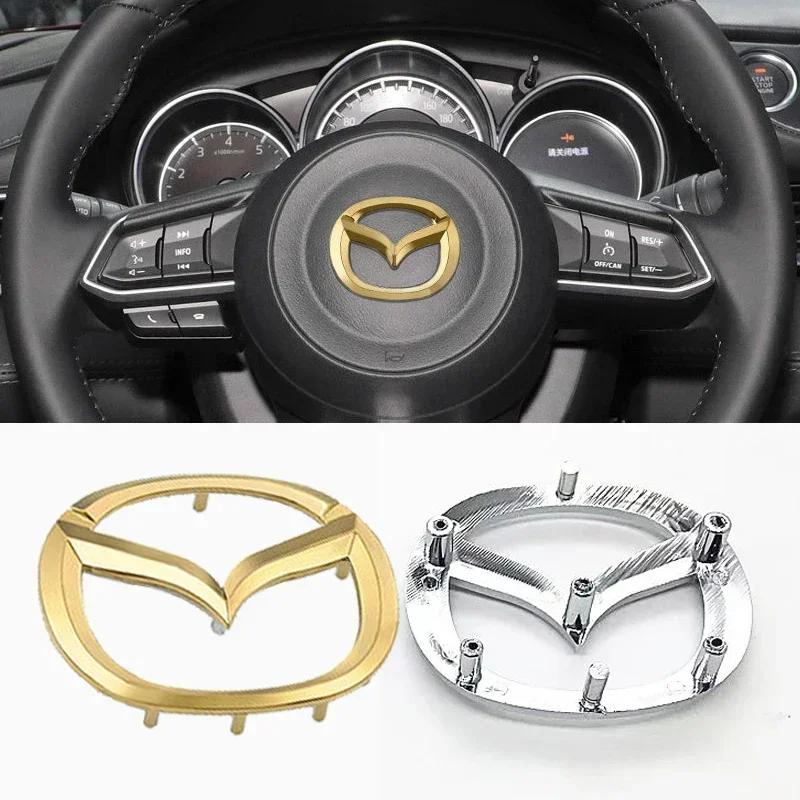 2025 Gorący ABS Samochodowa Kierownica Środkowa Emblemat Odznaka dla logo Mazda CX5 RX7 Atenza Axela 3 2 5 CX3 MX3 MX5 CX4 CX9 CX7 RX8 Proteg