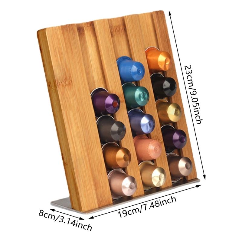 Convenient Coffee Rack Clear Coffee Pods Holder Storage Rack Coffee Pods Shelf Acrylic Texture Suitable for Kitchen