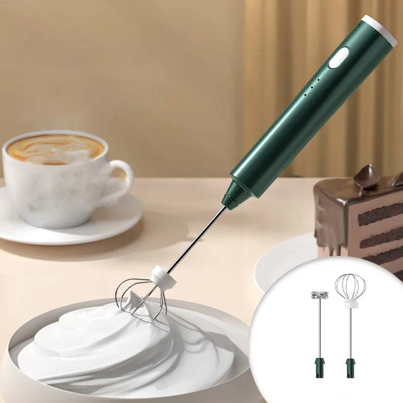 Electric Egg Beater Automatic Whisk Mixer Hand-held Cake Egg Cream Frother Machine USB Charging Kitchen Mixer Blender Machine Frothers Whisk Stirrer