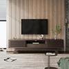 TV Cabinet with One Drawer And Two Doors, TV Furniture, TV Panel, TV Cabinet. Unique Design, Vintage Wood Color.