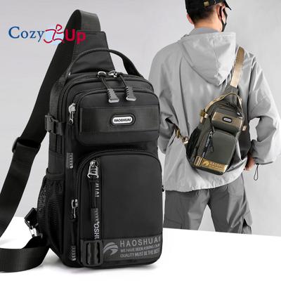 Cozy Up Men's Chest Bag Minimalist One Shoulder Crossbody Bag Multi Functional Backpack Postman Bag