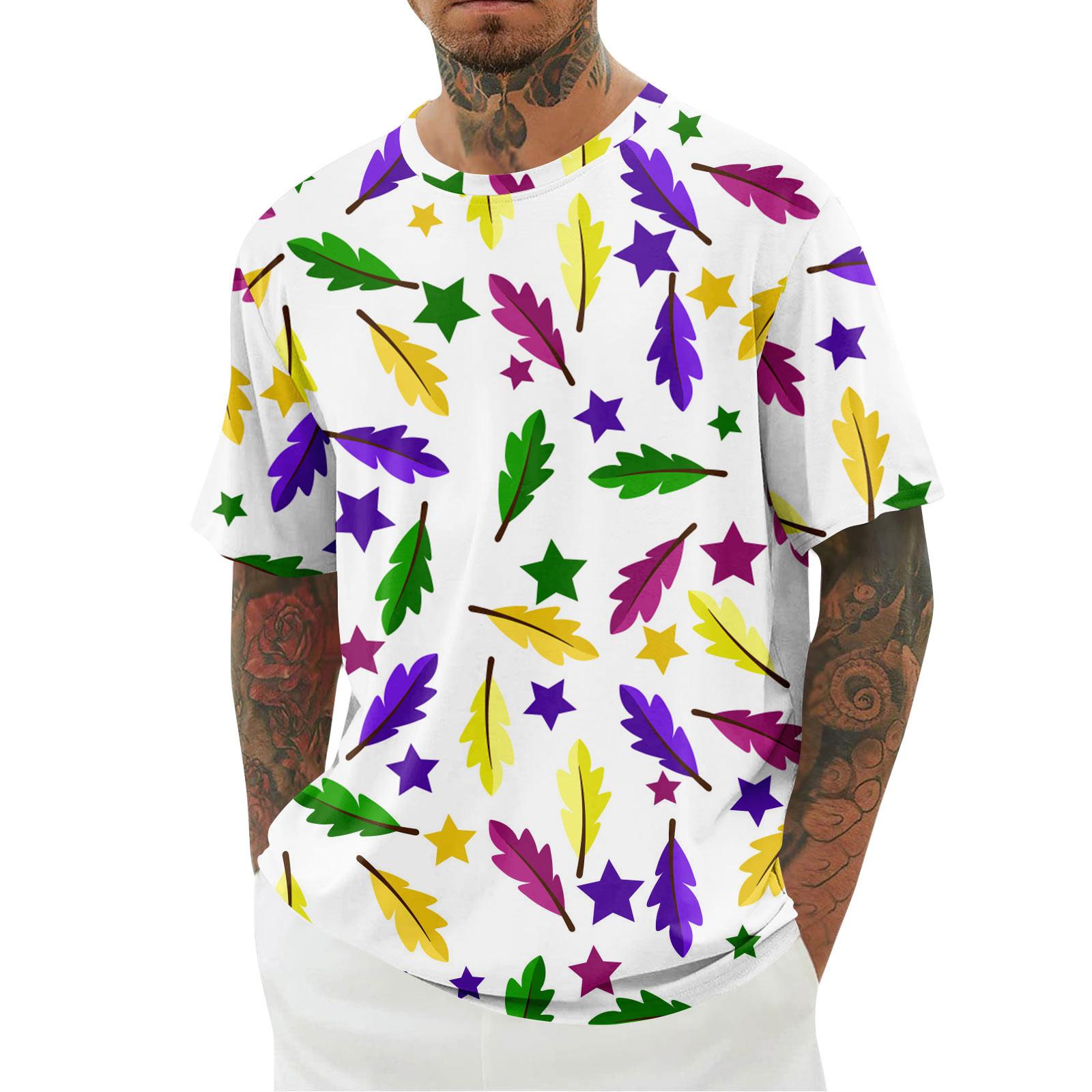 

Мужская футболка, свободный повседневный топ с короткими рукавами, мужской топ с короткими рукавами XXXL фиолетовый