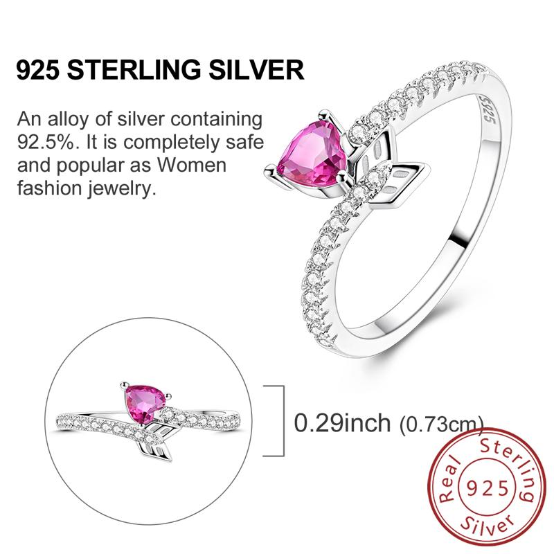 925 Silver Rings for Women Gold Shining Retro Heart Bow Star Ring Size 6 7 8 9 Wedding Anniversary Fashion Fine Jewelry