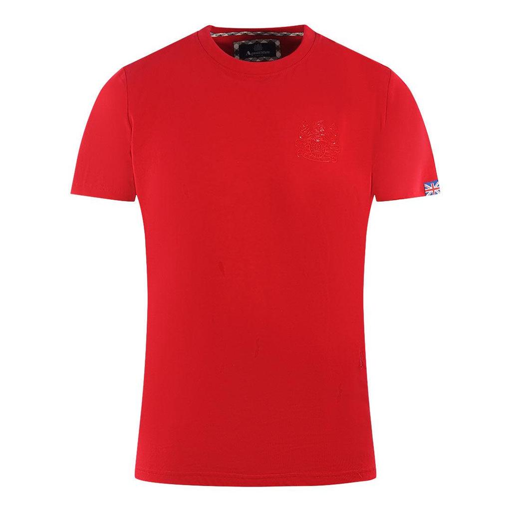 Aquascutum Mens London Aldis Tonal Logo T-Shirt