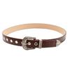 Retro Style Belt for Women's Alloy Three-piece Set Carved Buckle for Women's Belt Versatile Jeans Decorative Belt
