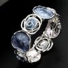 Elastic Buckle Colored Oil Rose Bracelet Women's Hand Bracelet  Gifts for Women Girl