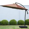 Sunshade Parasol Outdoor Banana-Shaped Patio Large Promotional Market Stall Beach Umbrella Base Satin Vinyl Alloy Sun Protection