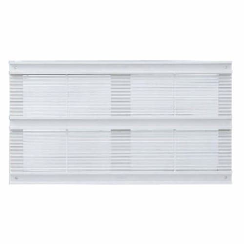 NASTA Eaves Ventilation Opening, Resin, KS-0811P-SG, Silver Gray, Body: 45cm Deep, Body: 25cm High, Body: 1.2cm Wide, Includes 4 Round Head Wood Screw