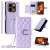 Wallet Case for Reno15 Pro Max 5G - Leather/PU, Purple, With Ring