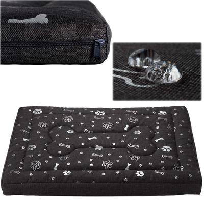 Dog Bed, Dog Mattress, Welsti Dark Gray L 100X70