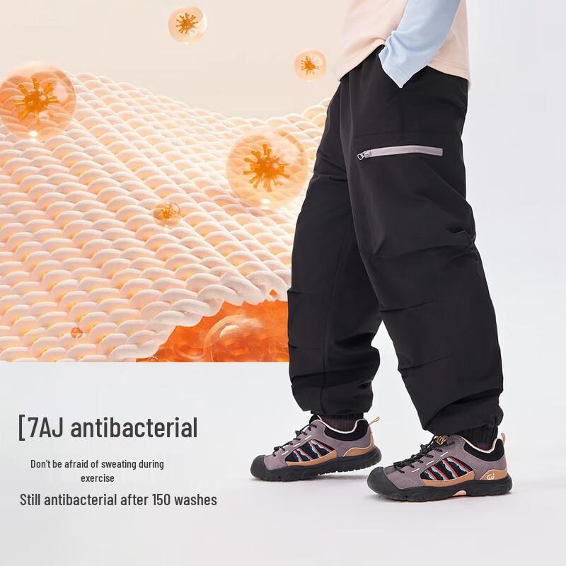 EBAER Kids' Fleece-Lined Winter Cargo Pants
