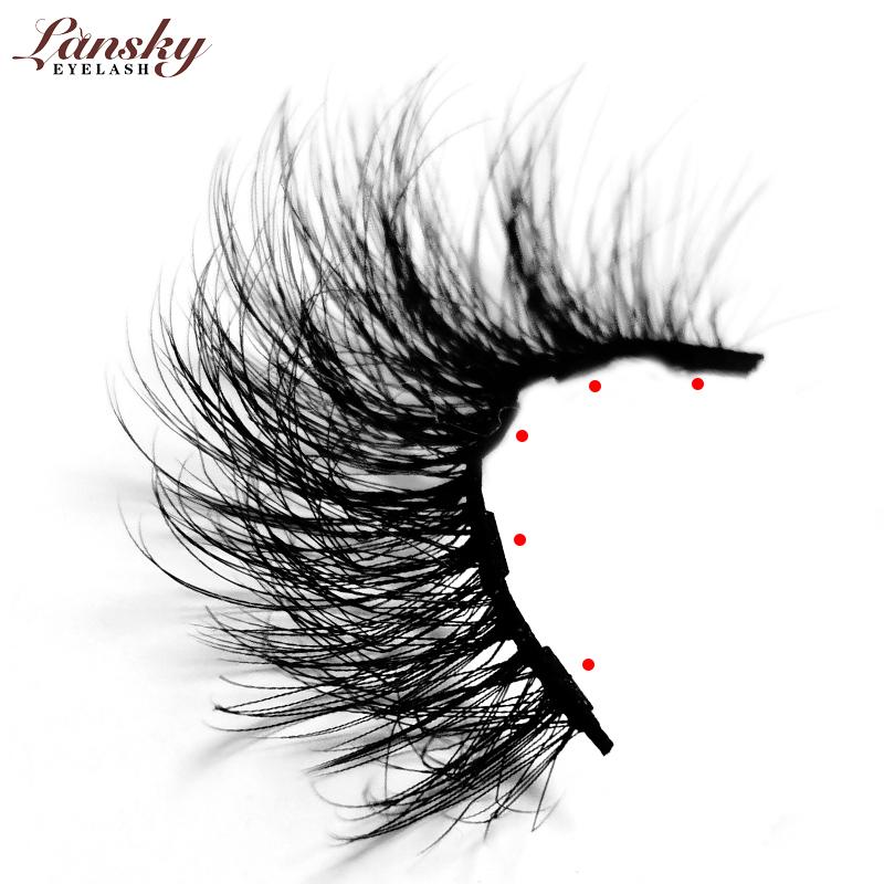 Private Label Magnetic Silk Eyelashes Custom Eyelash Magnetic Box 3D Mink Magnetic Eye Lashes Magnetic Eyeliner Set