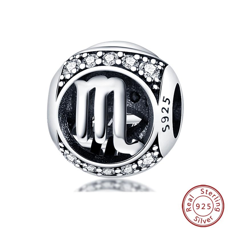 Lucky Copper Craft Birthday Zodiac Series Colorful Shining Zircon Lucky Beads Charms 3Mm Diy Exquisite Jewelry Making