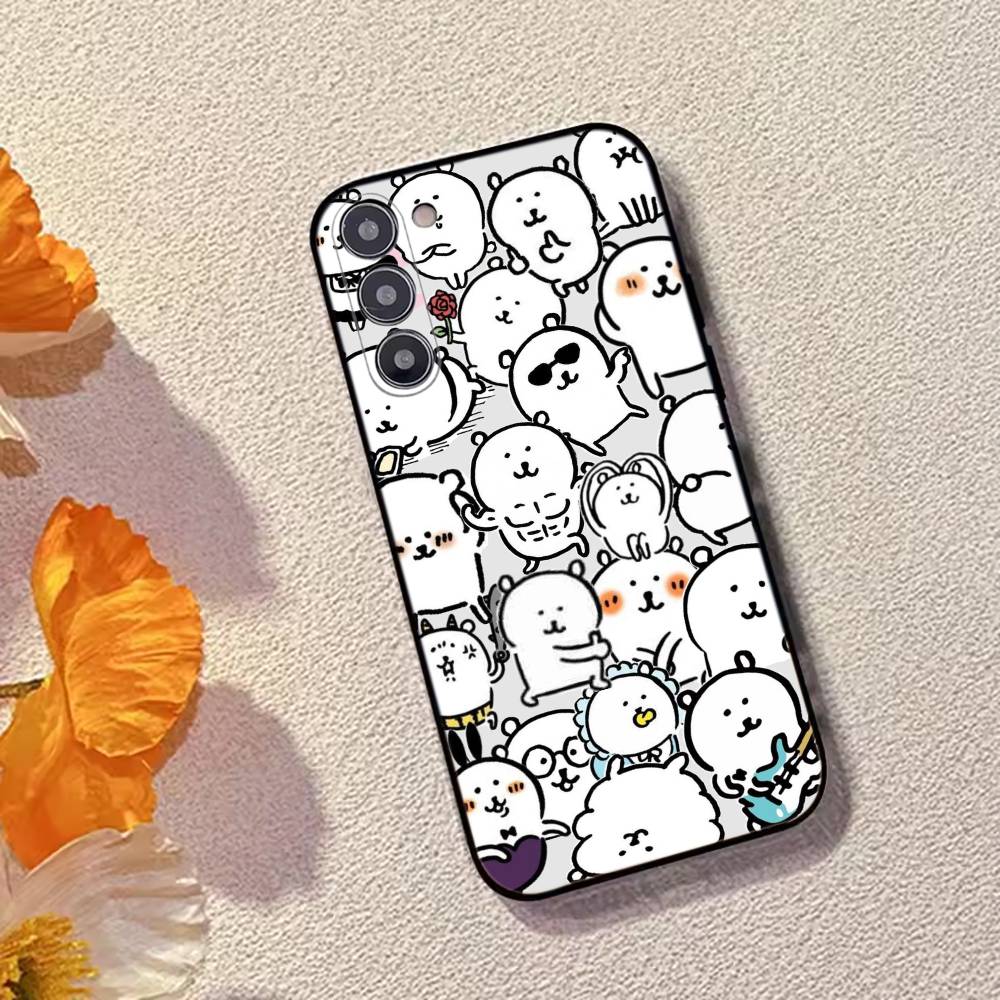Funny Cartoon J-Joke B-Bear Phone Case For Samsung Galaxy A73,A72,A71,A70,A53,A52,A51,Soft Silicone Black Cover