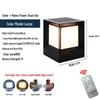 European-Style Solar Waterproof Outdoor Square Light for Courtyards, Villas, Parks, Fences, and Gates 