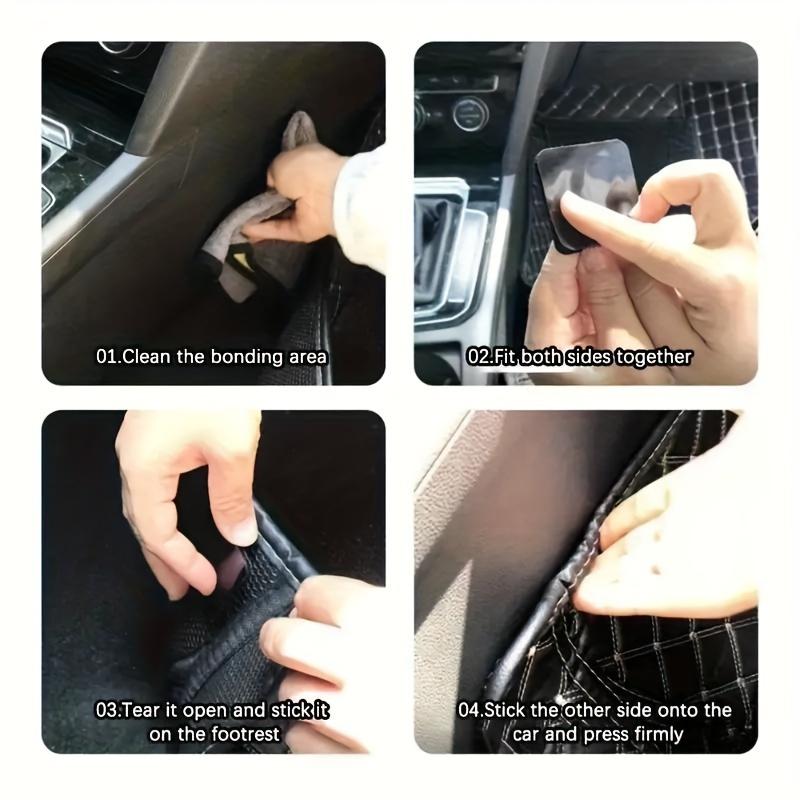 5/10Pairs Double-sided velcro strips loop Anti-skid and High-temperature Adhesive Patch Household car mat buckle velcro tape