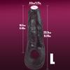 Penis Extender Sex Toys Cock Sleeve Men Adult Sexy Realistic Silicone Delay Ejaculation Enlargement Reusable Condom Training