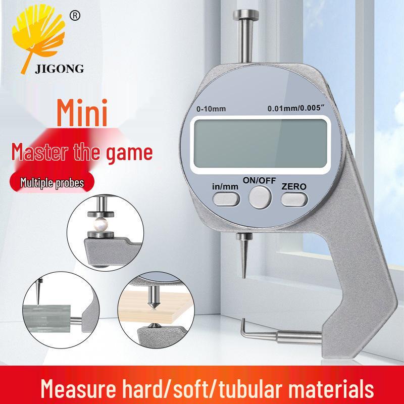 0-10mm Digital Thickness Gauge: Pocket Electronic Thickness Measuring Tool