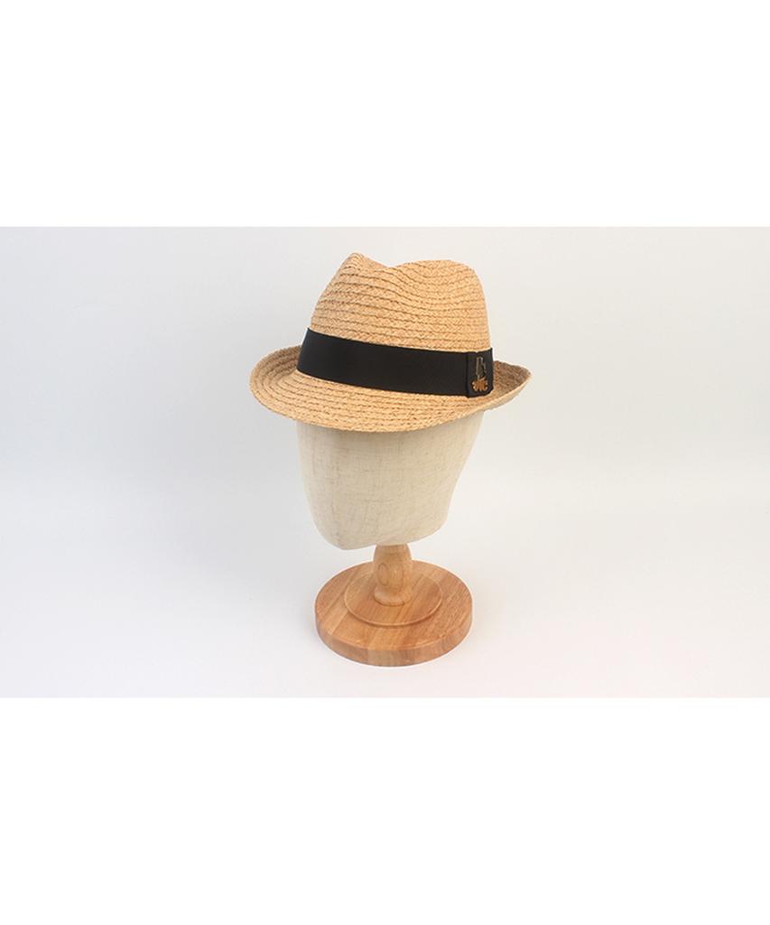 Yunibeosyeolkemiseuteuli Bu Raffia Line Beige Fedora Summer Hat