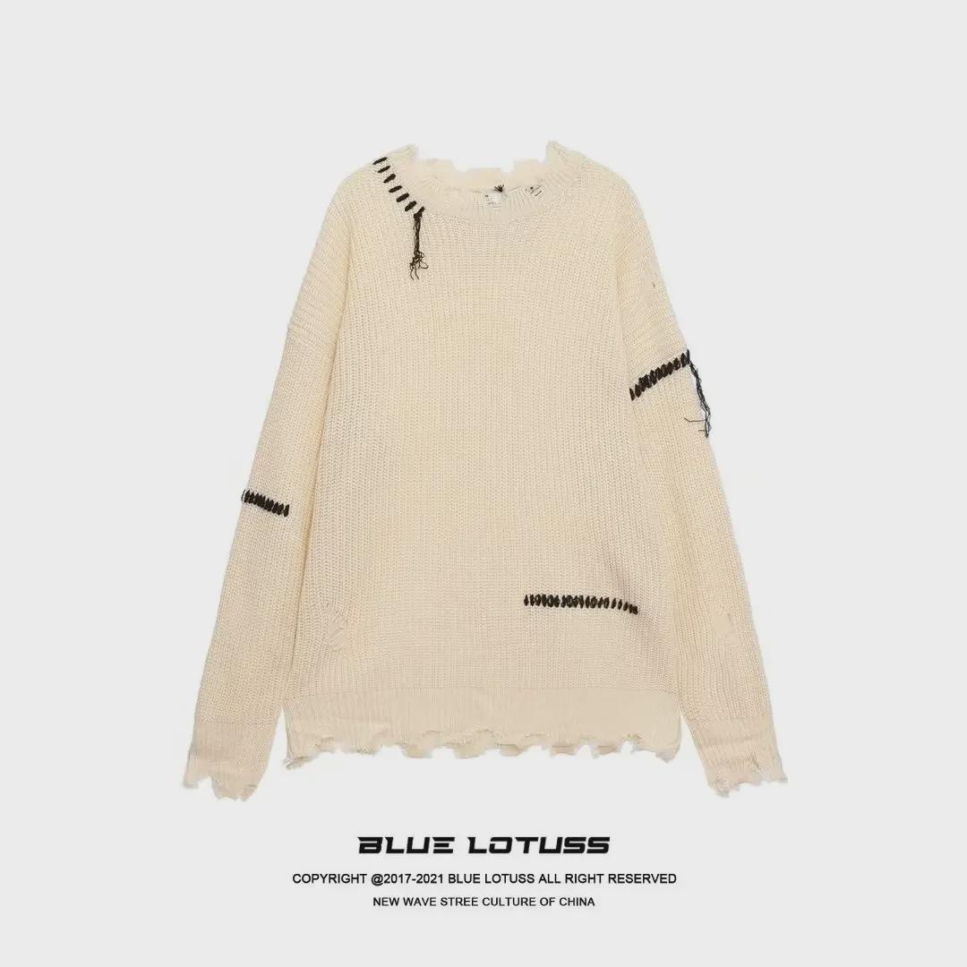 Женский черный свитер 2023 Ленивый стиль свободный утолщенный дизайн для осени и зимы XXL грязно-белый 2209₽