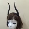 Halloween Women Girls Simulation Antelope Long Horn Cosplay Headwear DIY Headband Party Props