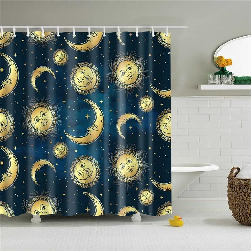 Beach Sea Seaside Shower Curtains Nature Scenery Waterproof 3d Bathroom Curtains Home Decoration Washable Bath Screen with Hooks
