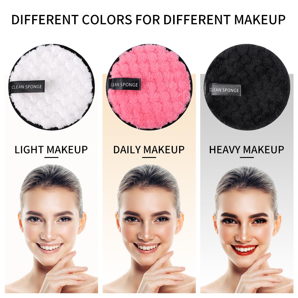 Very Fine Fiber Makeup Remover Puff Multicolor Facial Cleaning Towel Cosmetic Powder Puff Face Wash Cleanser Sponge Pads Makeup