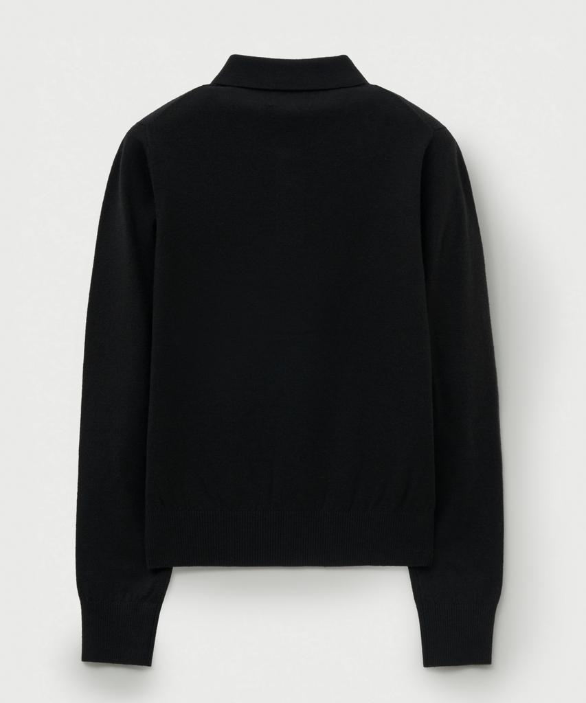 Seteo (W) Basic Polo Knit Black
