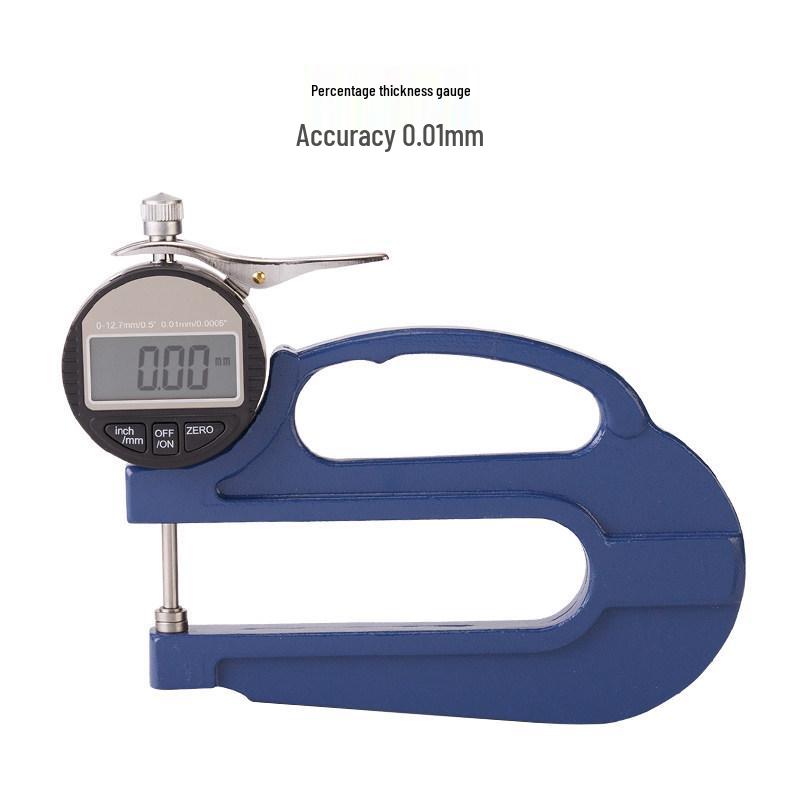 Digital Thickness Gauge for Pipe, Paper, Film, Fabric, Tape, Leather - Large Span Desktop Meter