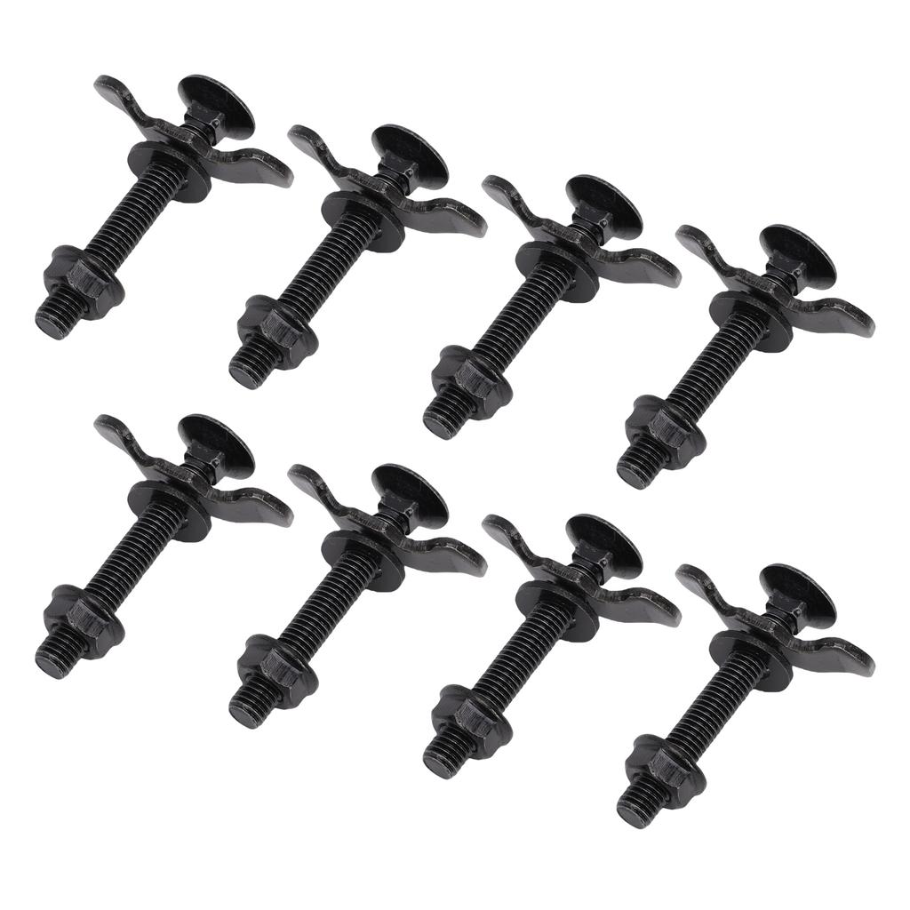8pcs M8x60 L Track Double Lug Thrded Stud Nut Fitting 6000lbs Load Capacity for Truck Bed Trailer Pickup RV ATV