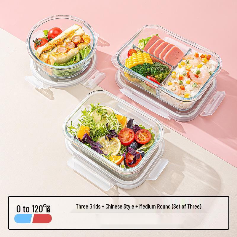 

Qianxing Glass Divided Lunch Box Set