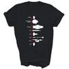 Spaceship Timeline Science Fiction Rocket Unisex Shirt Gift
