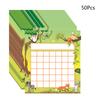 50 Pieces Classroom Incentive Chart Cartoon Children Positive Behavior Reward Board for Shool Teacher Student