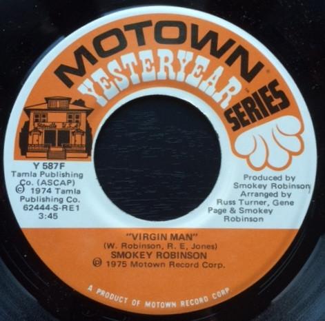 

7inch Record SMOKEY ROBINSON Sweet Harmony Virgin Man Y587F Motown US SoulFunk Used